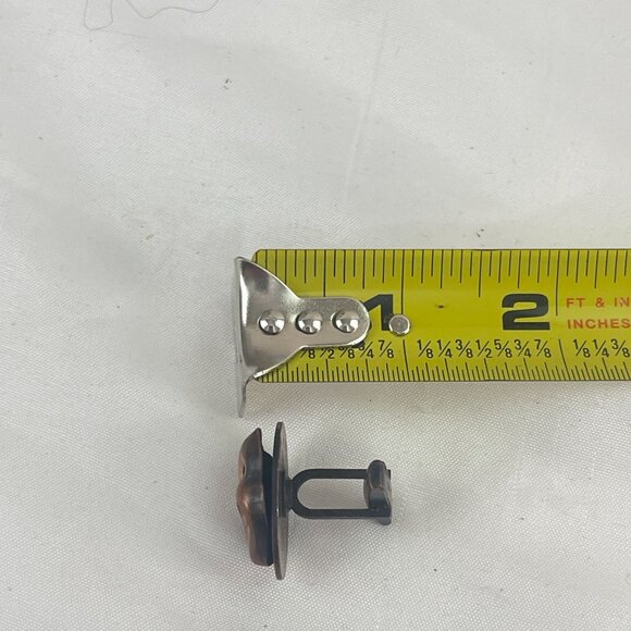 Vintage Copper Comedy & Tragedy Theater Mask Cufflinks 1'' Mens Jewelry - Picture 6 of 6